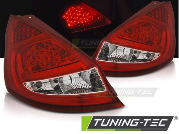 FORD FIESTA MK7 08-12  HB Κόκκινο Λευκό LED