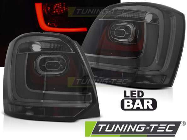 Πίσω φανάρια  led SMOKE για VW POLO 09-14