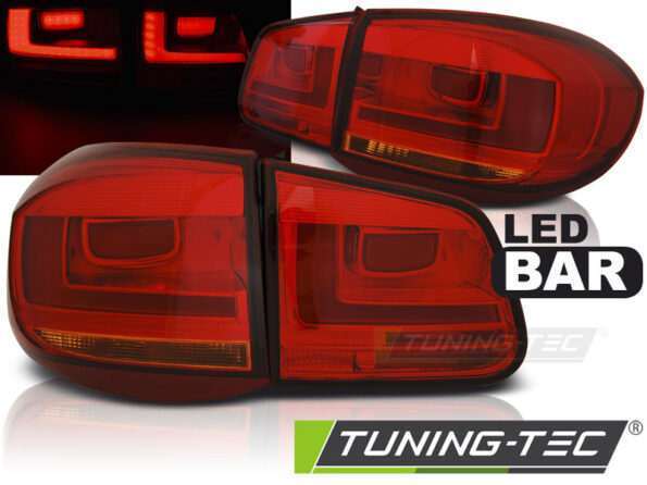 Πίσω φανάρια led Κόκκινο για VW TIGUAN 07-07.11 Κόκκινο LED BAR