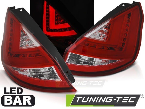 FORD FIESTA MK7 12-16 HB Κόκκινο Λευκό LED BAR