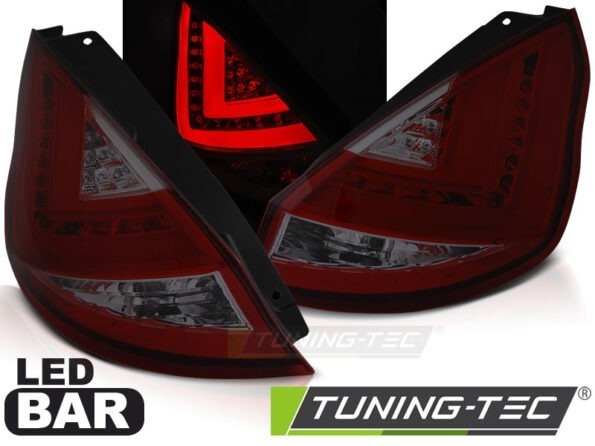 FORD FIESTA MK7 12-16 HB Κόκκινο SMOKE LED BAR