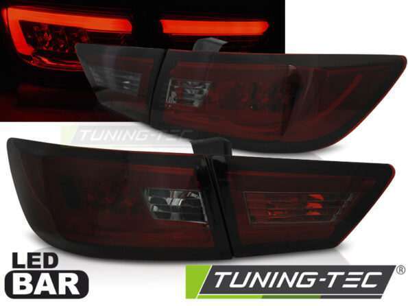 RENAULT CLIO IV 13-16 HATCHBACK LED BAR Κόκκινο SMOKE