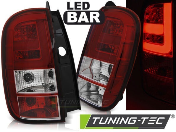 DACIA DUSTER 04.10- LED BAR Κόκκινο Λευκό