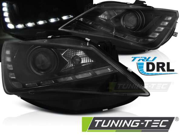 Φανάρια TRUE DRL Μαύρο για SEAT SEAT IBIZA 6J 12-15
