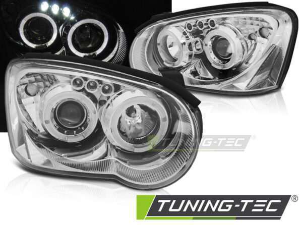 SUBARU IMPREZA II GD 03-05 ANGEL EYES χρωμίου