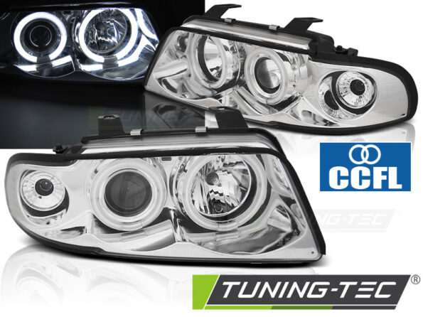 Φανάρια ANGEL EYES CCFL χρωμίου για AUDI A4 11.94-12.98