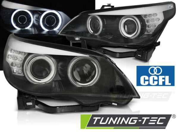 Φανάρια ANGEL EYES CCFL Μαύρο LED INDICATOR για BMW E60/E61 03-07