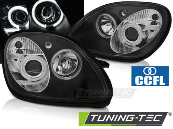 Φανάρια ANGEL EYES CCFL Μαύρο για MERCEDES R170 SLK 04.96-04