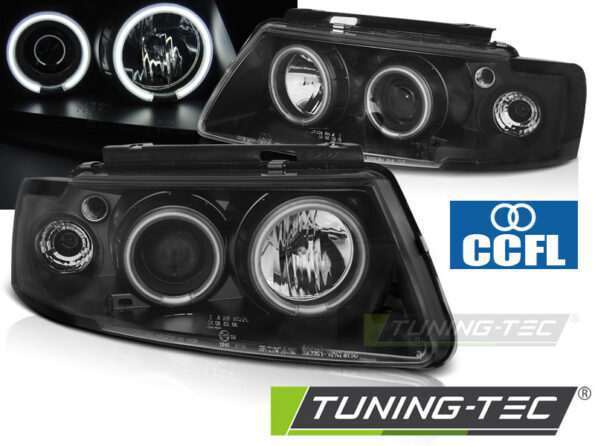 Φανάρια ANGEL EYES CCFL Μαύρο για VW PASSAT B5 3B 96-08.00