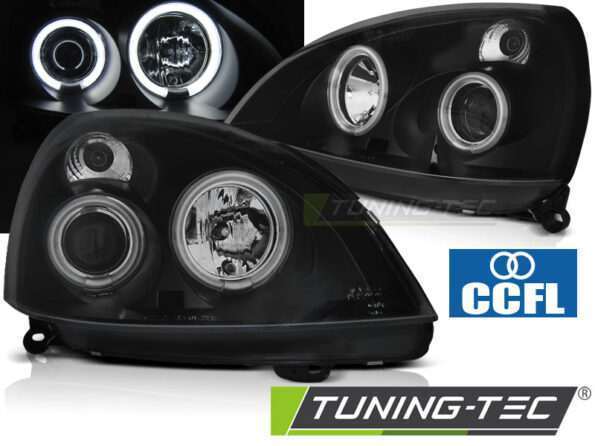 RENAULT CLIO II 06.01-09.05 ANGEL EYES CCFL Μαύρο