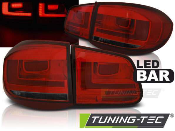 Πίσω φανάρια  led Κόκκινο SMOKE για VW TIGUAN 07-07.11