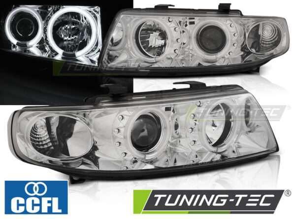Φανάρια ANGEL EYES CCFL χρωμίου για SEAT LEON / TOLEDO 04.99-08.04