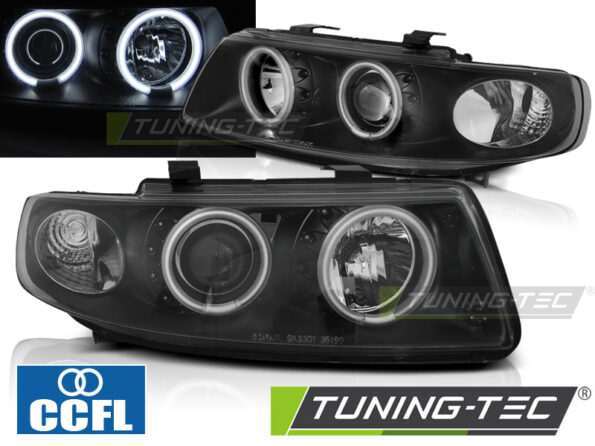 Φανάρια ANGEL EYES CCFL Μαύρο για SEAT LEON / TOLEDO 04.99-08.04