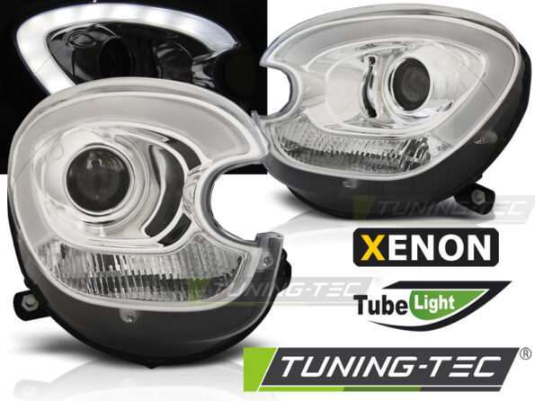 XENON Φανάρια TUBE LIGHT χρωμίου για BMW MINI (COOPER) R60 R61 COUNTRYMAN 10-14