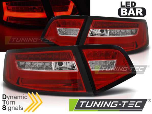 Πίσω φανάρια  led Κόκκινο Λευκό SEQ για AUDI A6 08-11 SEDAN