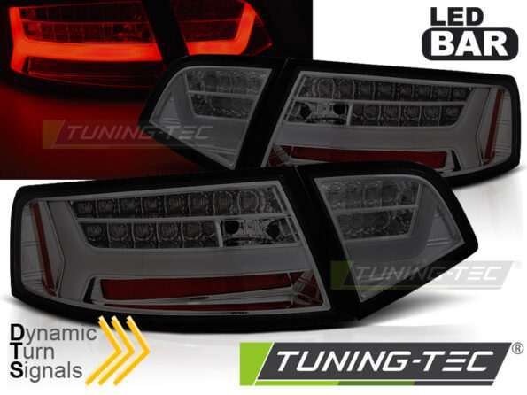 Πίσω φανάρια  led SMOKE SEQ για AUDI A6 08-11 SEDAN