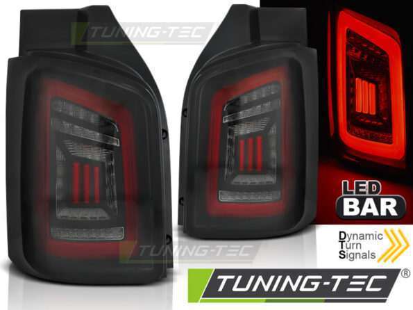 Πίσω φανάρια  led SMOKE Μαύρο Κόκκινο για VW T5 04.03-09 / 10-15 TRANSPORTER