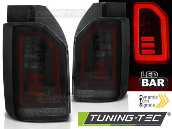 Πίσω φανάρια led SMOKE Μαύρο Κόκκινο για VW T6 15-19