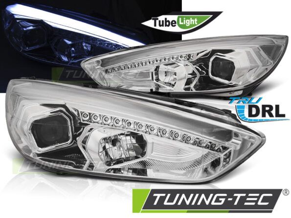 FORD FOCUS MK3 15-18 χρωμίου DRL LED