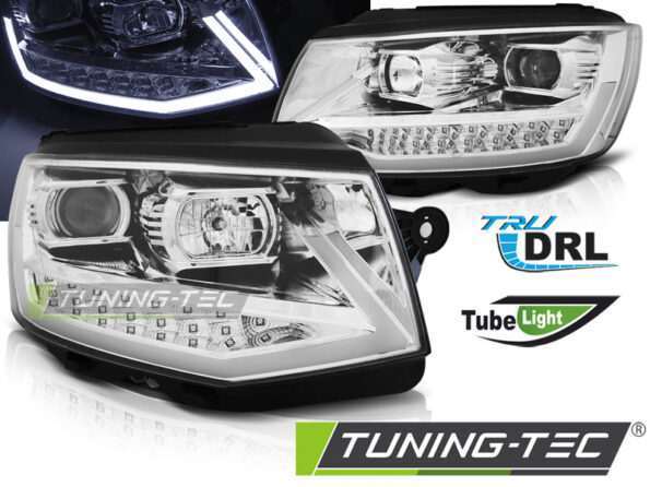 Φανάρια TUBE LIGHT DRL χρωμίου για VW T6 15-19