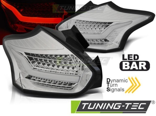 FORD FOCUS 3 15-18 HATCHBACK χρωμίου SEQ LED