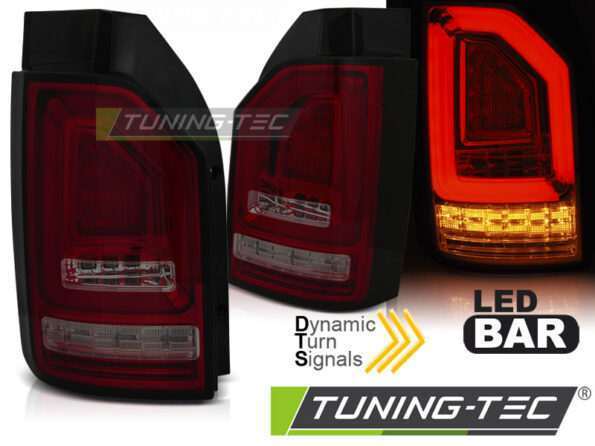 Πίσω φανάρια  led Κόκκινο SMOKE SEQ για VW T6 15-19 OEM BULB