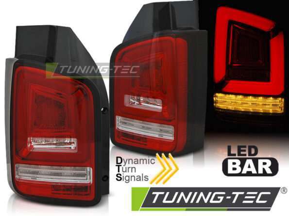 Πίσω φανάρια led Κόκκινο Λευκό SEQ για VW T6 15-19 TR