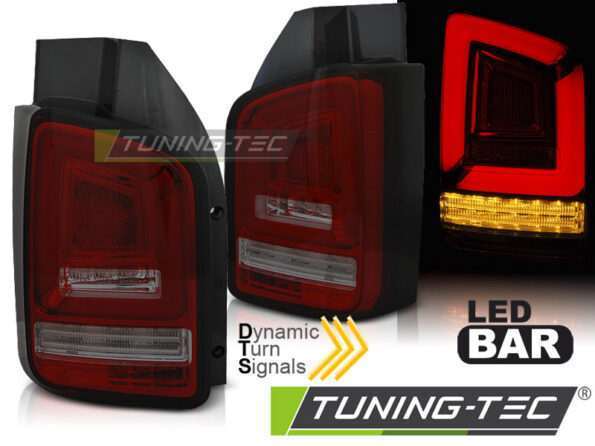 Πίσω φανάρια  led Κόκκινο SMOKE SEQ για VW T6 15-19 TR