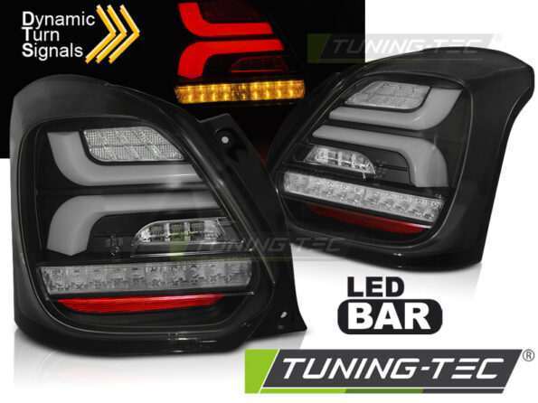 SUZUKI SWIFT VI 17- Μαύρο LED SEQ
