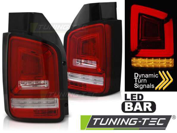 Πίσω φανάρια led Κόκκινο Λευκό SEQ για VW T5 04.03-09