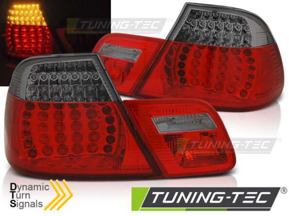 Πίσω φανάρια  led Κόκκινο SMOKE SEQ για BMW E46 04.99-03.03 COUPE