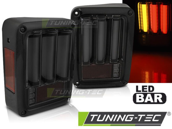 CHRYSLER JEEP WRANGLER JK 07-18 LED BAR SMOKE Μαύρο