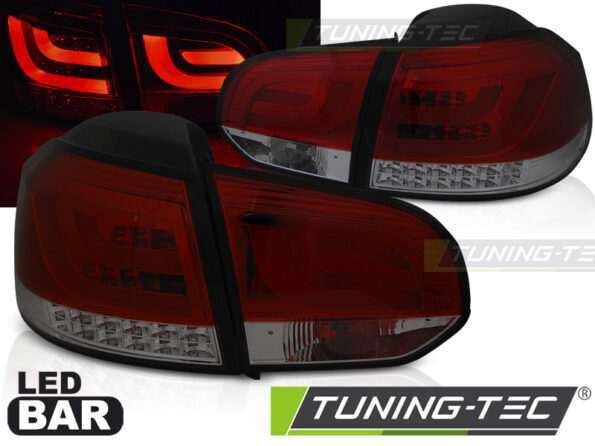 Πίσω φανάρια  led Κόκκινο SMOKE για VW GOLF 6 10.08-12