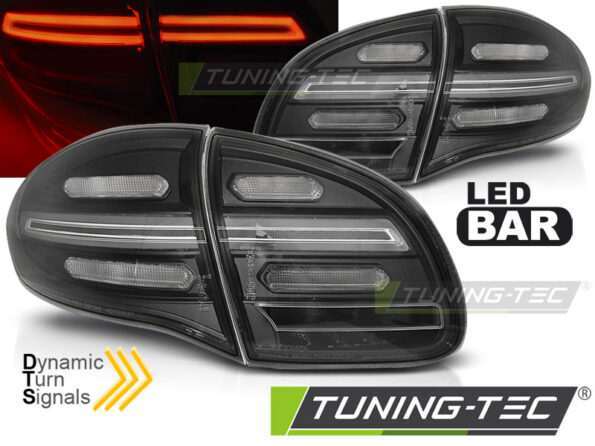 Πίσω φανάρια led Μαύρο SEQ για PORSCHE CAYENNE 10-15