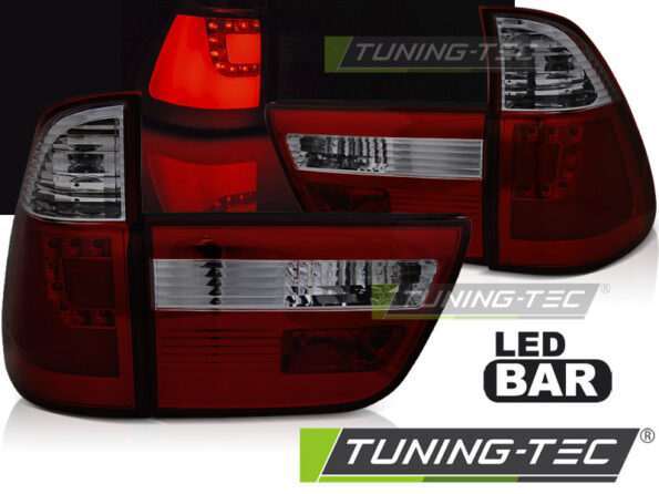 Πίσω φανάρια  led Κόκκινο SMOKE για BMW X5 E53 09.99-10.03