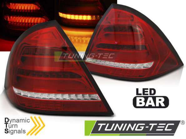 Πίσω φανάρια led Κόκκινο Λευκό SEQ για MERCEDES W203 SEDAN 00-04