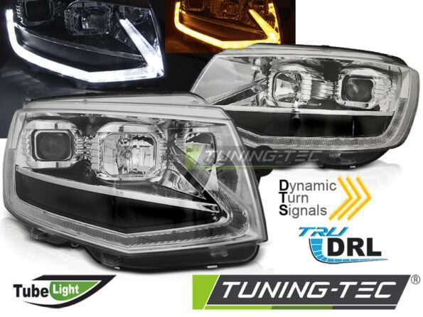 Φανάρια TUBE LIGHT χρωμίου DRL SEQ για VW T6 15-19