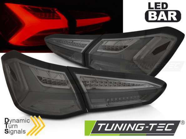 Πίσω φανάρια  led SMOKE SEQ για FORD FOCUS 4 18-21 HATCHBACK
