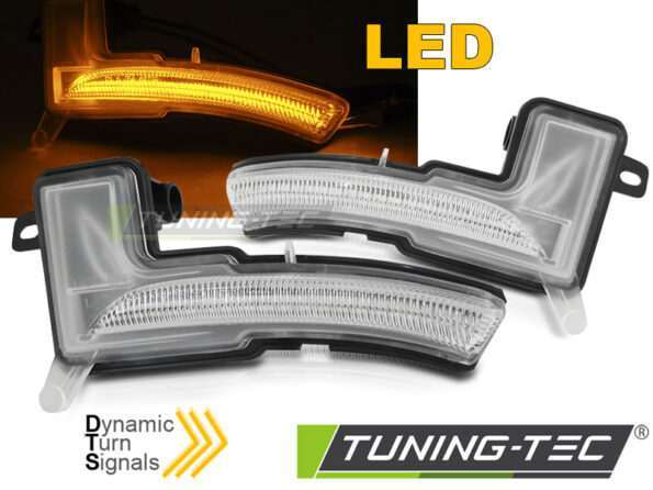 Πλαϊνό φλας IN THE MIRROR Λευκό LED SEQ για RENAULT CLIO IV 16-19