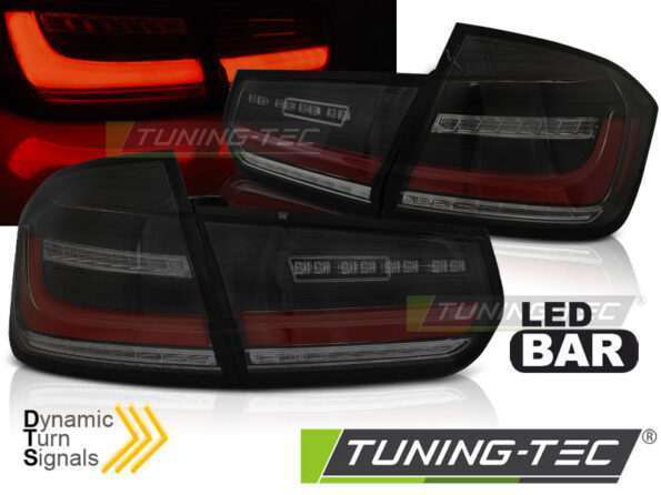 LED BAR SEQ TAIL LIGHTS Μαύρο SMOKE για BMW F30 11-18