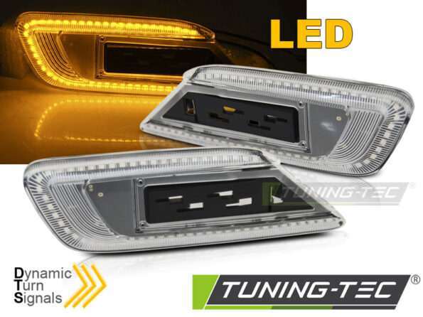 Πλαϊνό φλας Λευκό LED SEQ για MINI COOPER F54 CLUBMAN 15-19