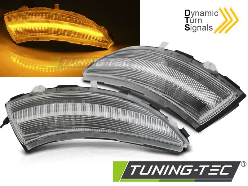 Πλαϊνό φλας IN THE MIRROR Λευκό LED SEQ για RENAULT CLIO IV 12-16