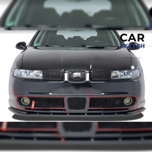 Γρίλιες Εμπρός Προφυλακτήρα Seat Leon 1M FR
