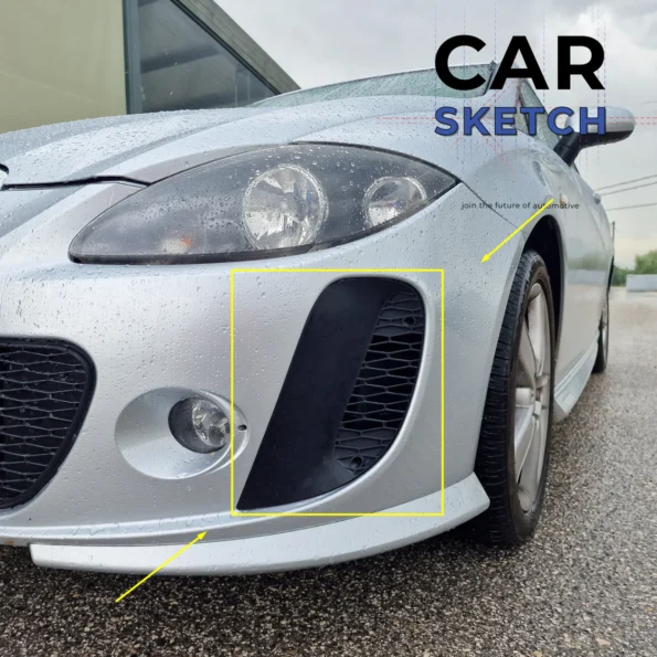 Γρίλιες Εμπρός Προφυλακτήρα Seat Leon 1P 09-12 BTCC