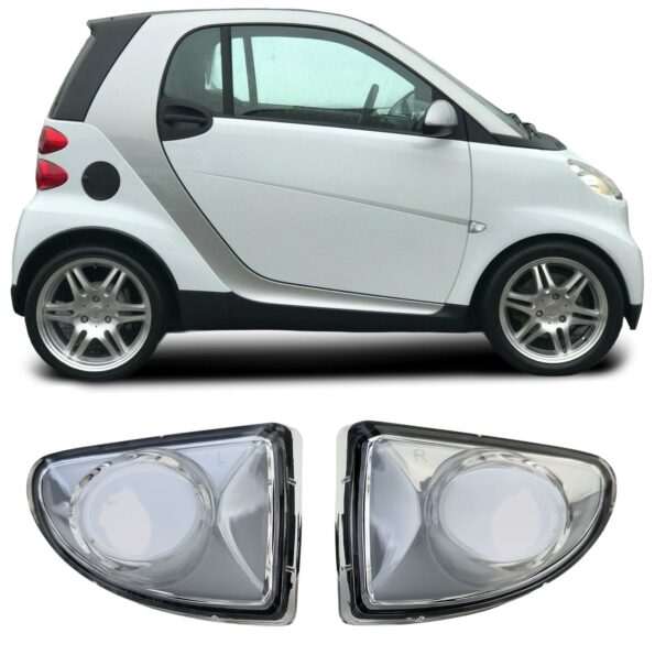 Πλαινά φλας λευκά Smart Fortwo Coupe/Cabrio 451