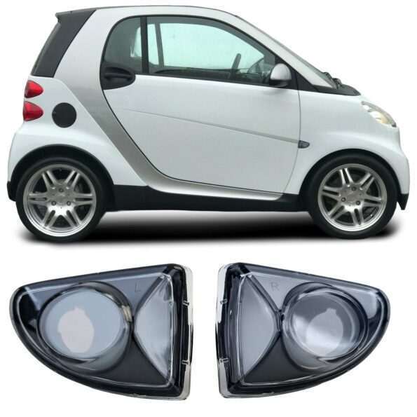 Πλαινά φλας μαύρα Smart Fortwo Coupe/Cabrio 451