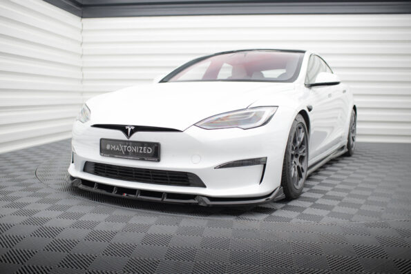 Εμπρός Σπόιλερ V.1 Tesla Model S Plaid Mk1 Facelift