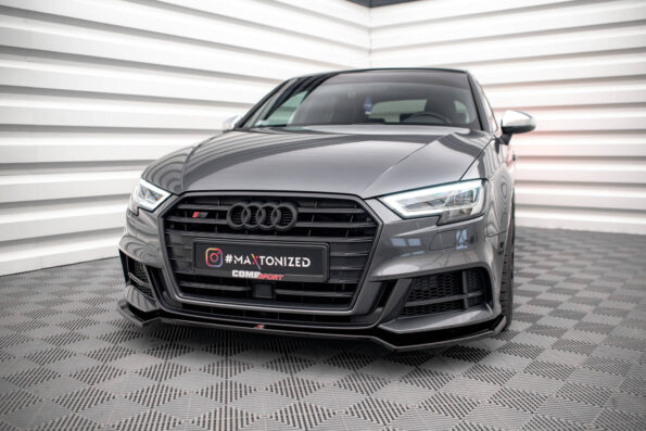 Εμπρός Σπόιλερ V.2 Audi S3 / A3 S-Line Sportback 8V Facelift