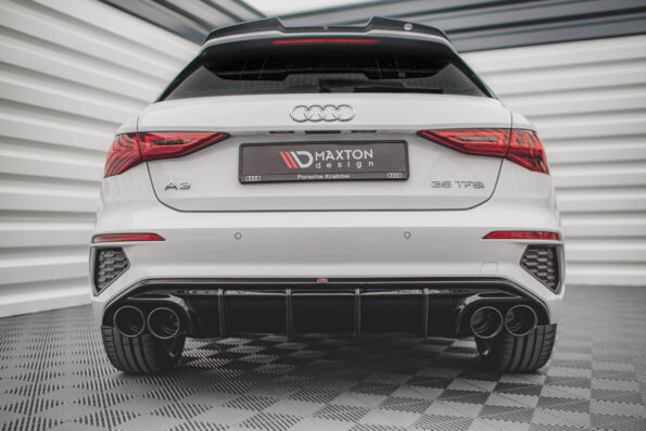 Πίσω Valance + Exhaust Ends Imitation Audi A3 S-Line Sportback 8Y