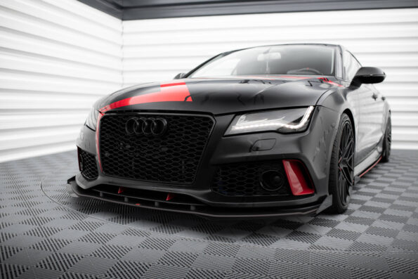 Street Pro Εμπρός Σπόιλερ + Flaps Audi A7 RS7 Look C7